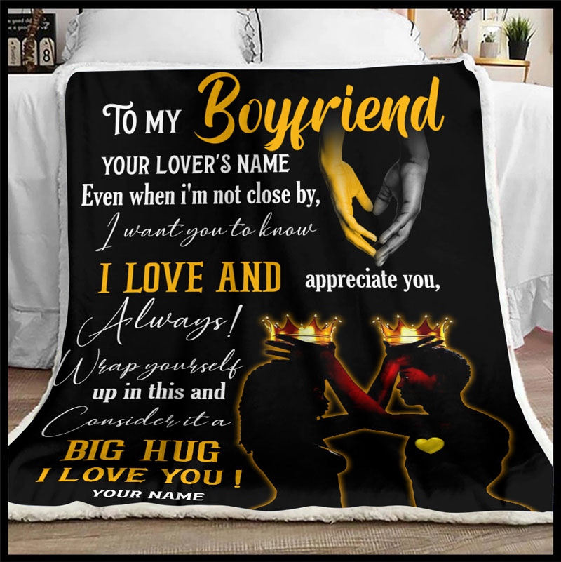 Handwriting blanket personalized gifts for boyfriend
