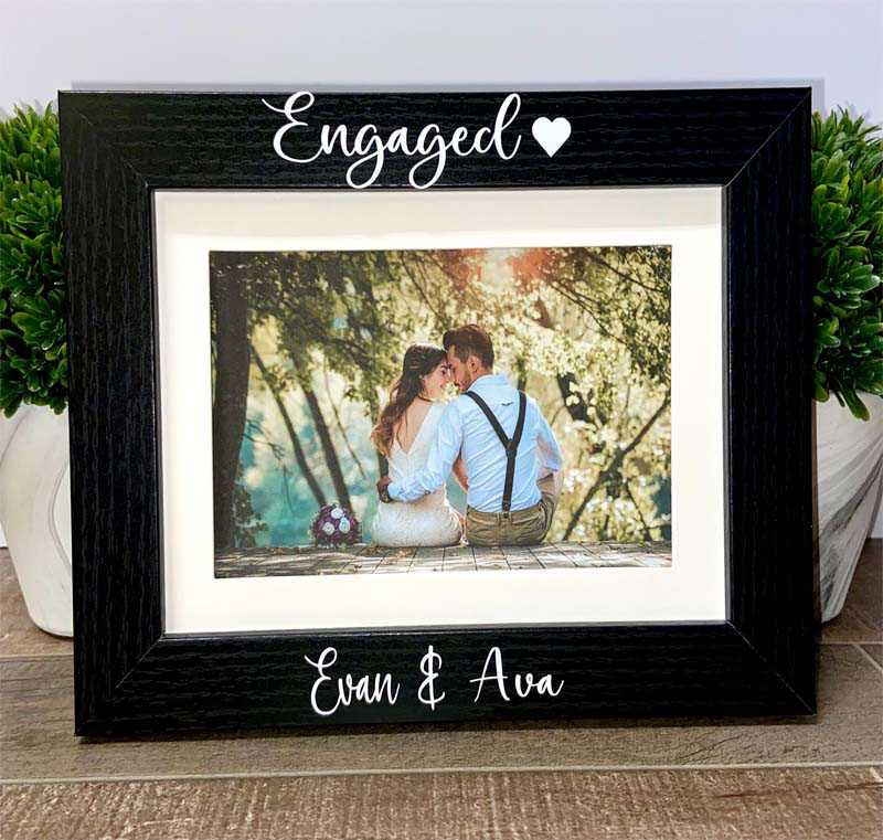 practical engagement gifts custom photo frame