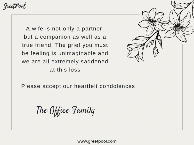 Meaningful condolence message general