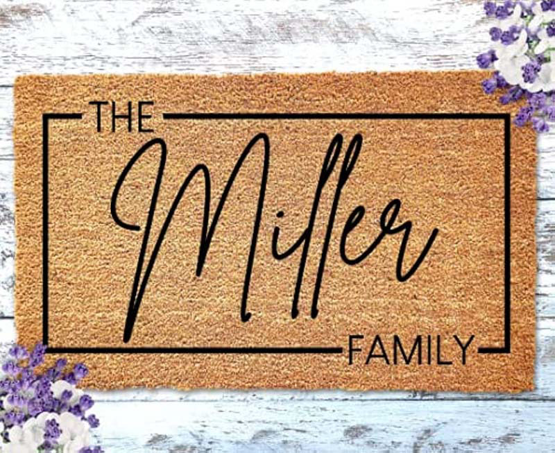the miller family custom doormat